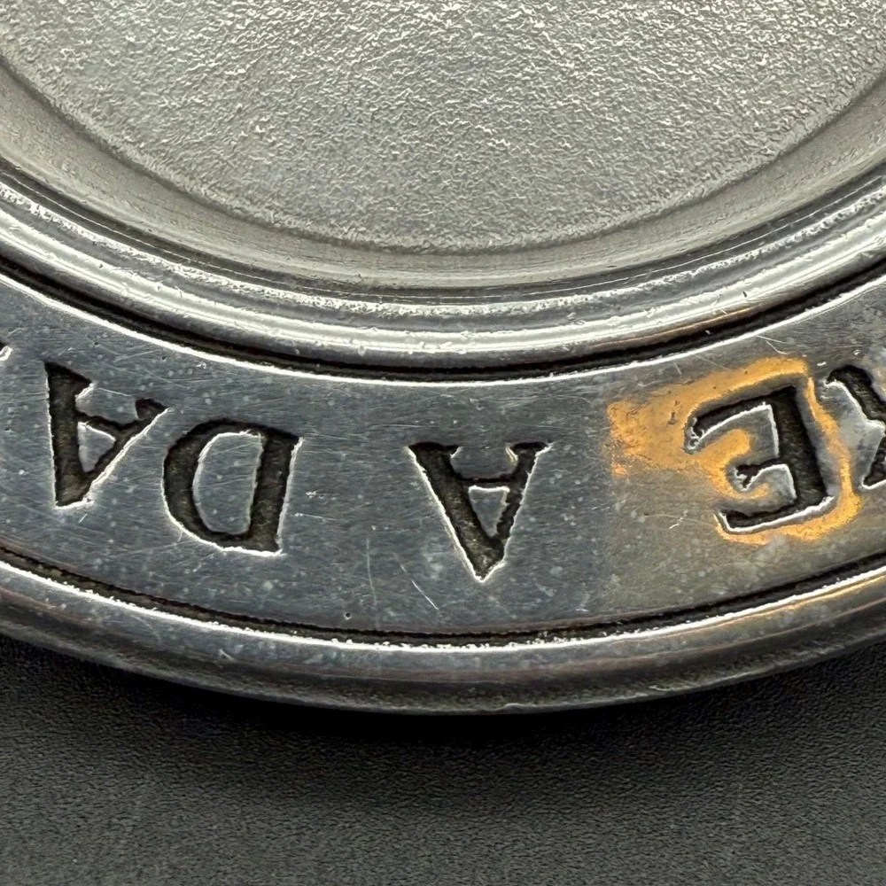 Wilton‎ Pewter Wine Bottle Coaster Dinner Without Wine Like Day Without Sunshine
